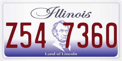 IL license plate Z547360