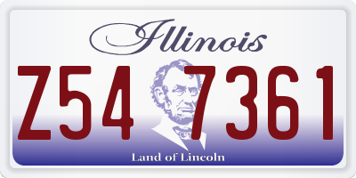 IL license plate Z547361