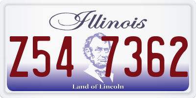 IL license plate Z547362