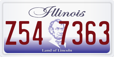 IL license plate Z547363