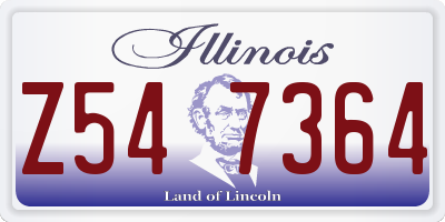 IL license plate Z547364