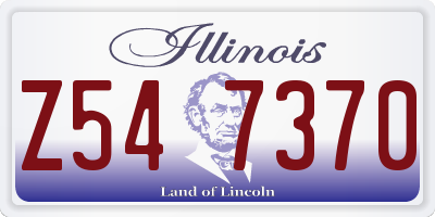 IL license plate Z547370