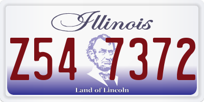IL license plate Z547372