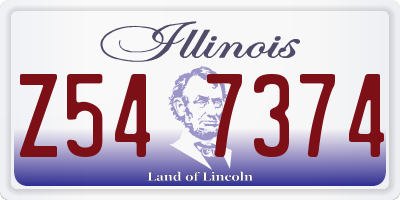 IL license plate Z547374
