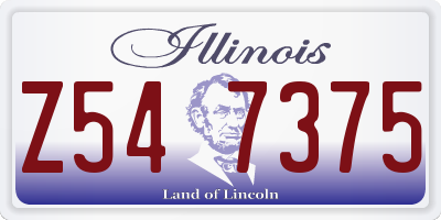 IL license plate Z547375