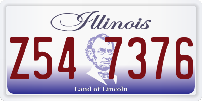 IL license plate Z547376