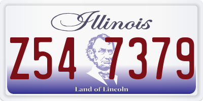 IL license plate Z547379