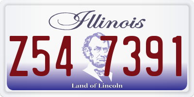 IL license plate Z547391