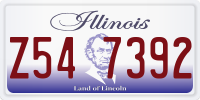 IL license plate Z547392