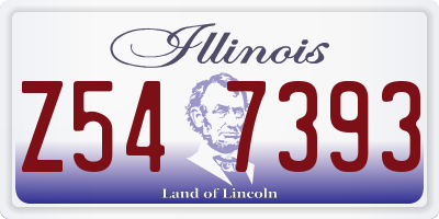IL license plate Z547393
