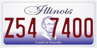 IL license plate Z547400