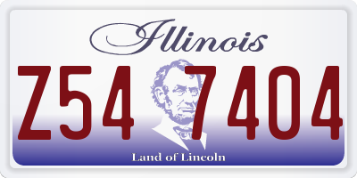 IL license plate Z547404