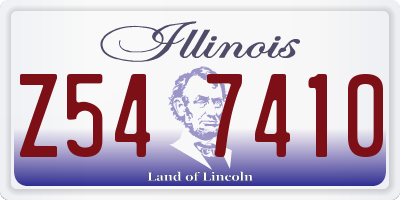 IL license plate Z547410