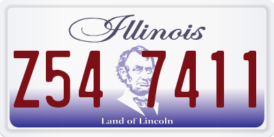 IL license plate Z547411