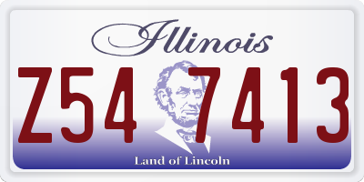 IL license plate Z547413