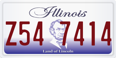 IL license plate Z547414
