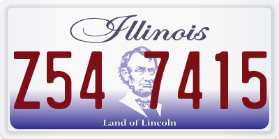IL license plate Z547415