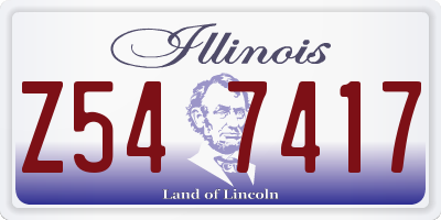 IL license plate Z547417