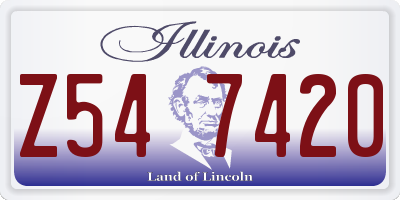 IL license plate Z547420