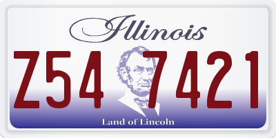 IL license plate Z547421