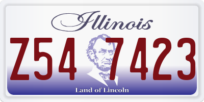 IL license plate Z547423
