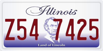 IL license plate Z547425