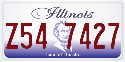 IL license plate Z547427