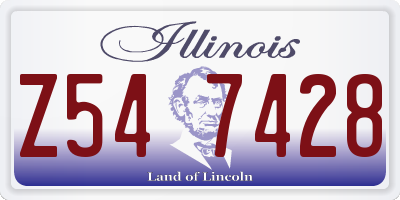 IL license plate Z547428