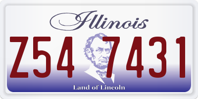 IL license plate Z547431