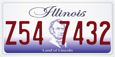 IL license plate Z547432