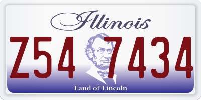 IL license plate Z547434