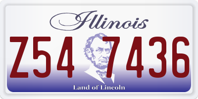 IL license plate Z547436