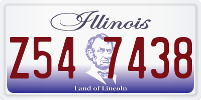 IL license plate Z547438