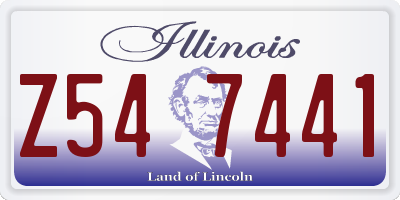 IL license plate Z547441