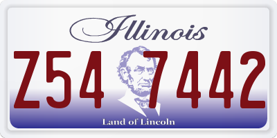 IL license plate Z547442