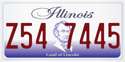 IL license plate Z547445