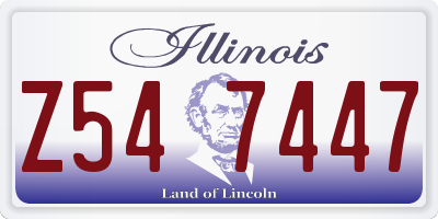 IL license plate Z547447