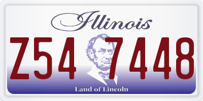 IL license plate Z547448
