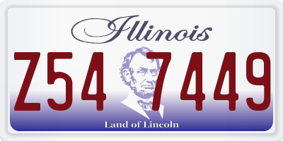 IL license plate Z547449