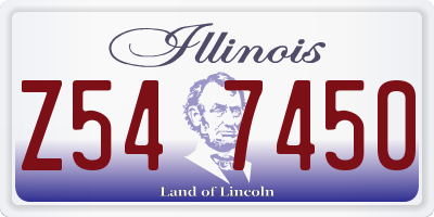 IL license plate Z547450