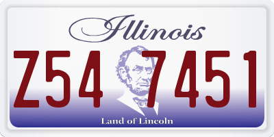 IL license plate Z547451