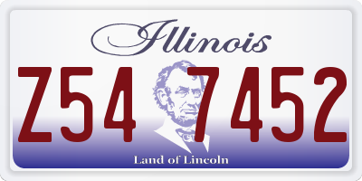 IL license plate Z547452