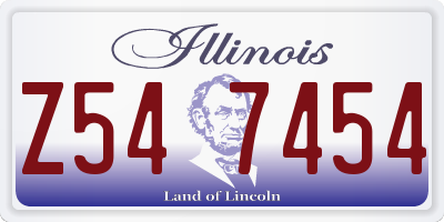 IL license plate Z547454