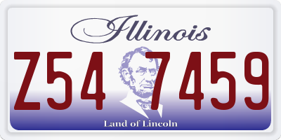 IL license plate Z547459