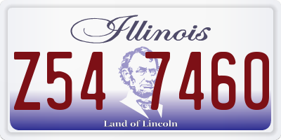 IL license plate Z547460