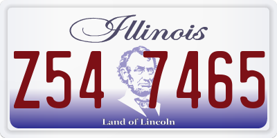IL license plate Z547465