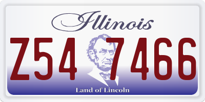 IL license plate Z547466
