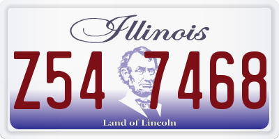 IL license plate Z547468