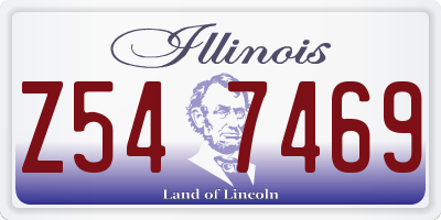 IL license plate Z547469