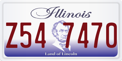 IL license plate Z547470